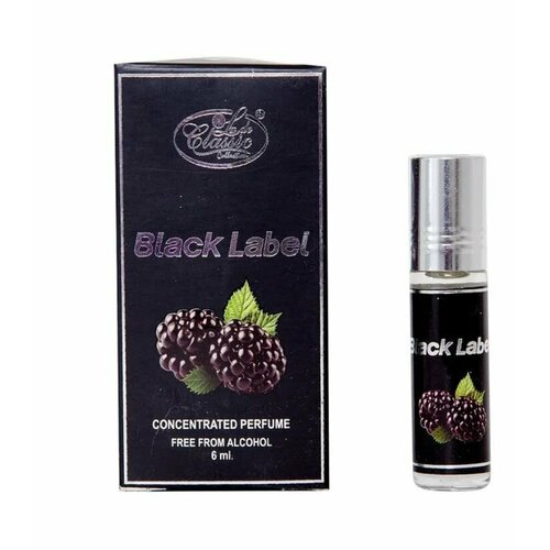 Арабские масляные духи Lady Classic Black Label / Леди Классик Блэк Лэйбл, женский восточный парфюм, цветочно-фруктовый аромат, 6 мл