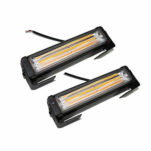 Фара стробоскоп оранжевый 12-24v пара