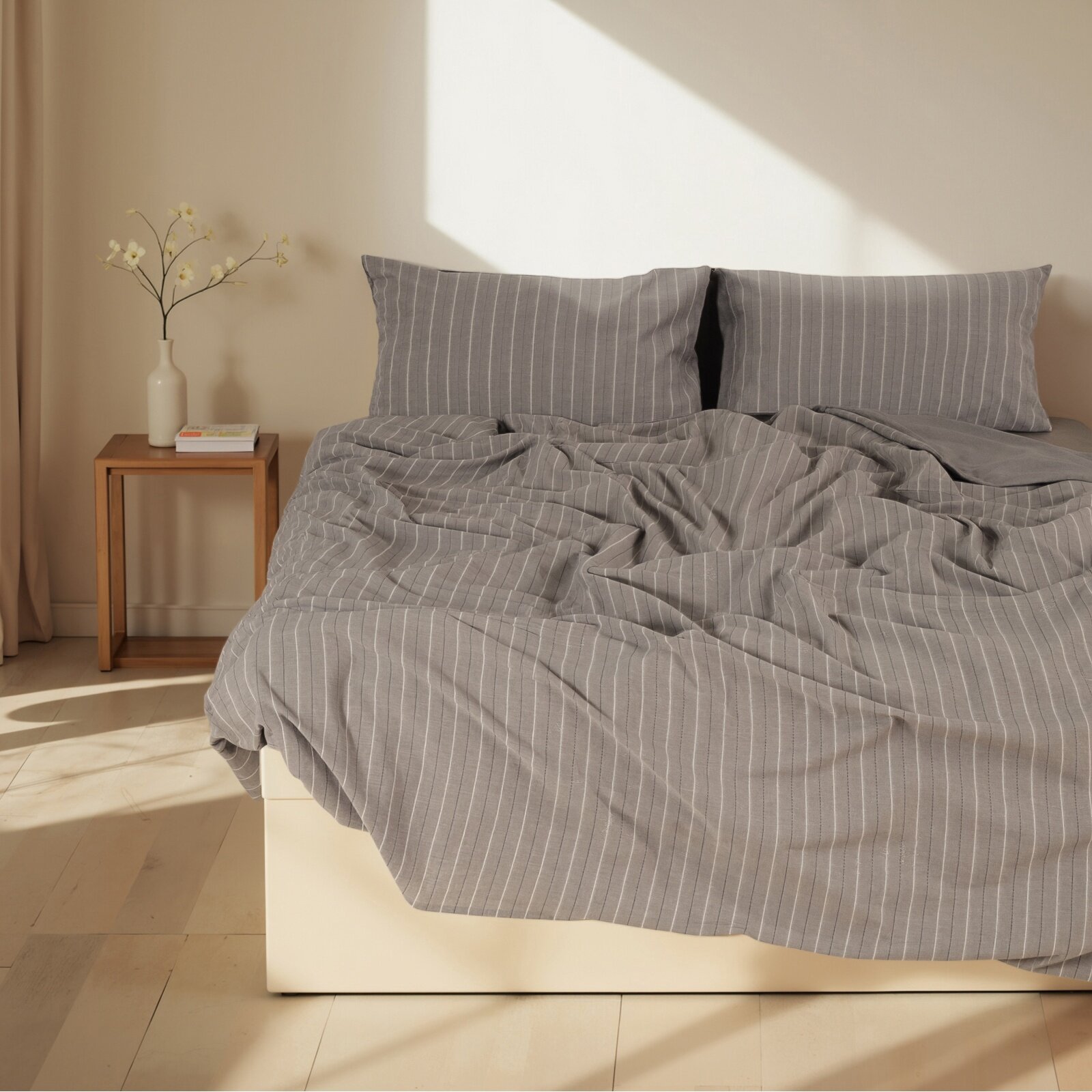 Постельное белье SL Home "Cotton line" 2 спальное, наволочки 50х70 см, 100% хлопок