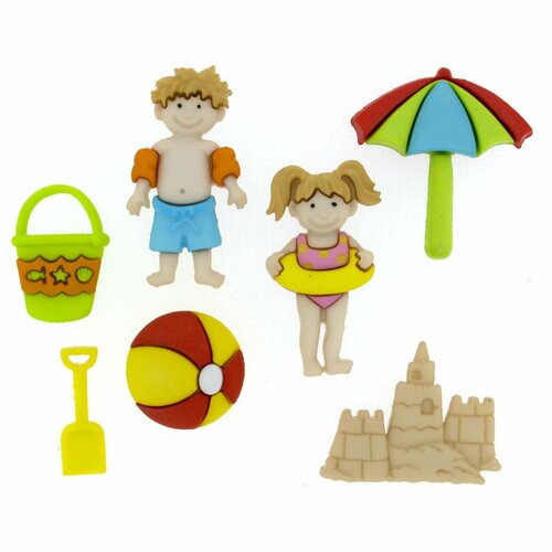 Пуговицы Dress It Up Пляжный день декоративные пластик 267₽