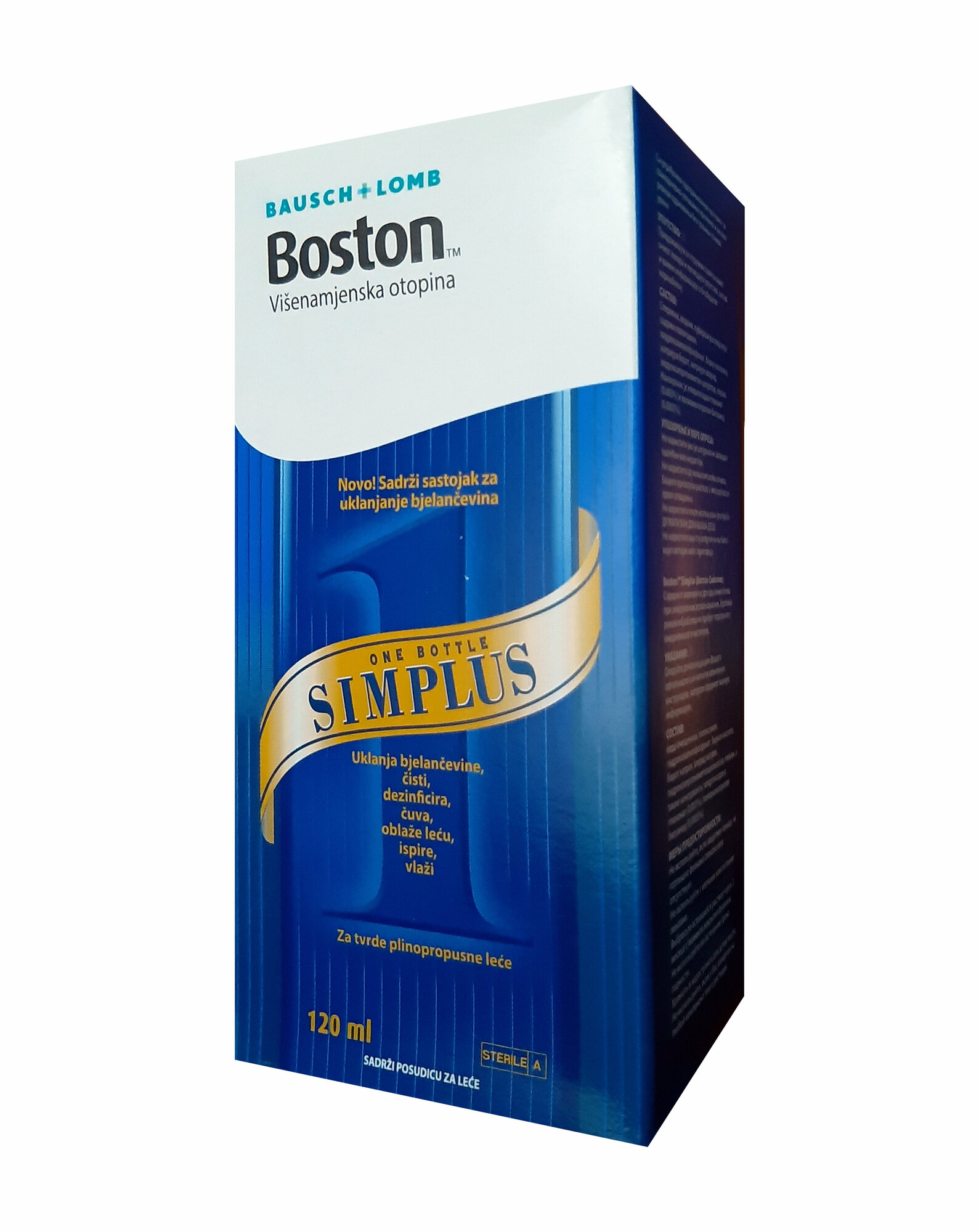 Растворы Для Контактных Линз Bausch&Lomb BOSTON SIMPLUS ( Бостон Симплас ) раствор для жёстких газопроницаемых контактных линз 120ml. Комплект из 2 флаконов.