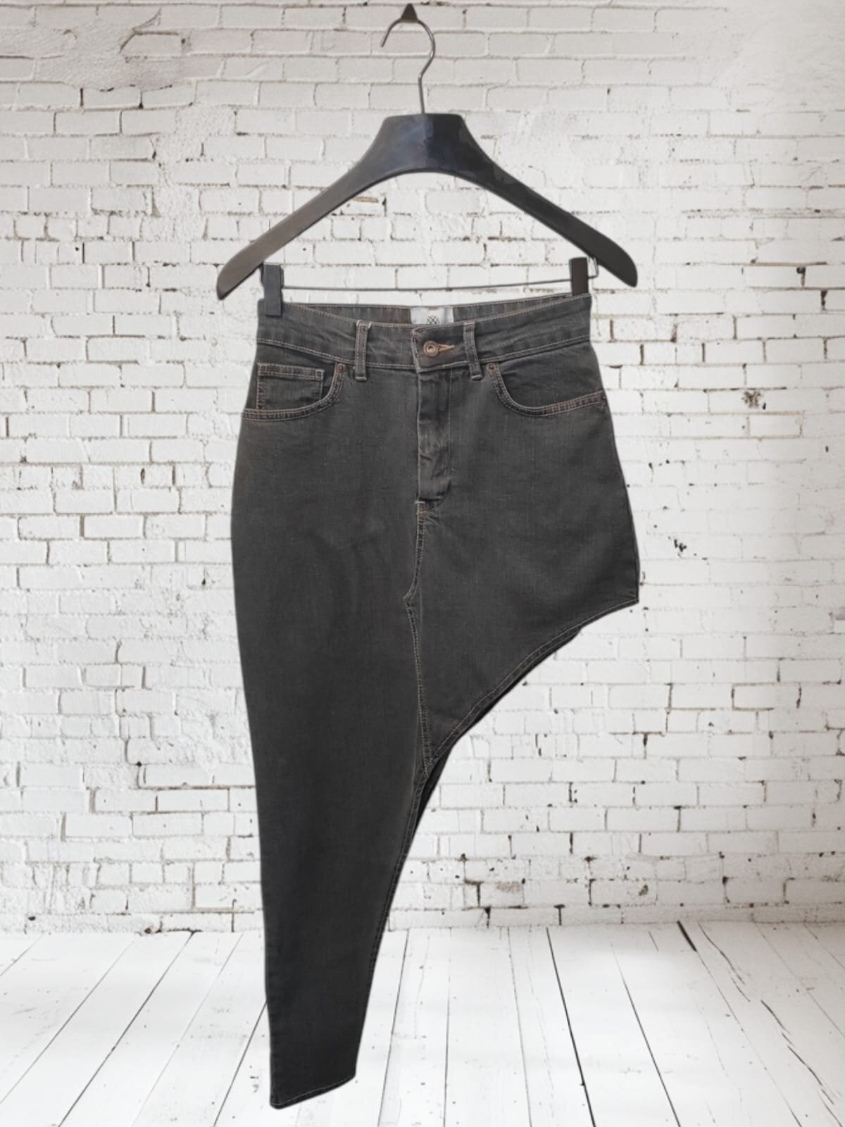 Юбка Pulka911, размер 44-46, серый — фото 1