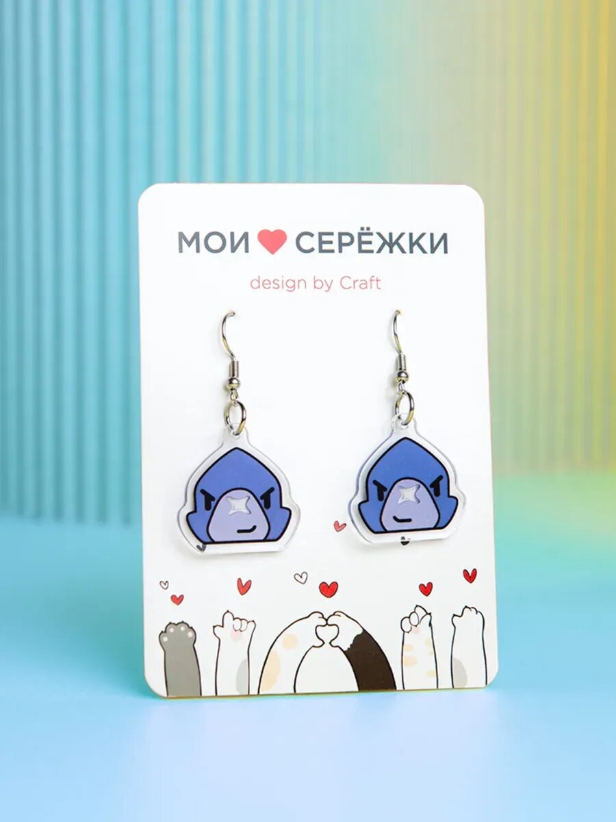 Серьги Мои сережки, белый