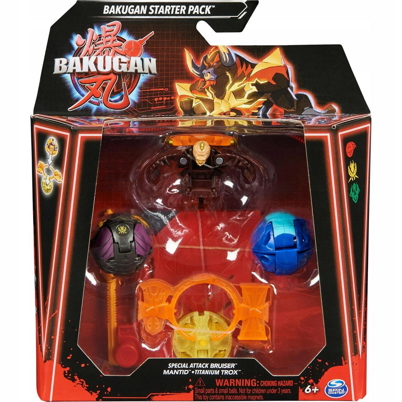 Игровой набор Spin Master Bakugan Special Attack Bruiser, Mantid, Trox 20143701