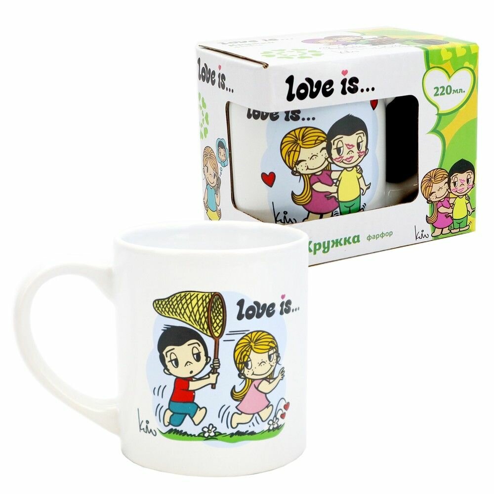 Кружка ND Play "Love is." в подарочной упаковке, фарфор, 220 мл