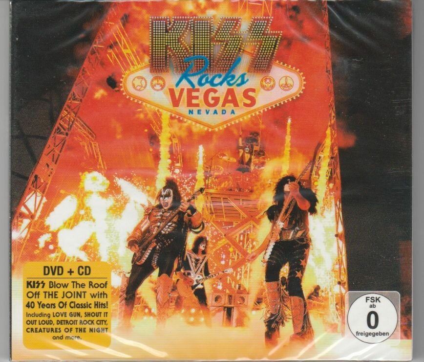 Kiss - Kiss Rocks Vegas CD+DVD аудио и видео диск Digipak