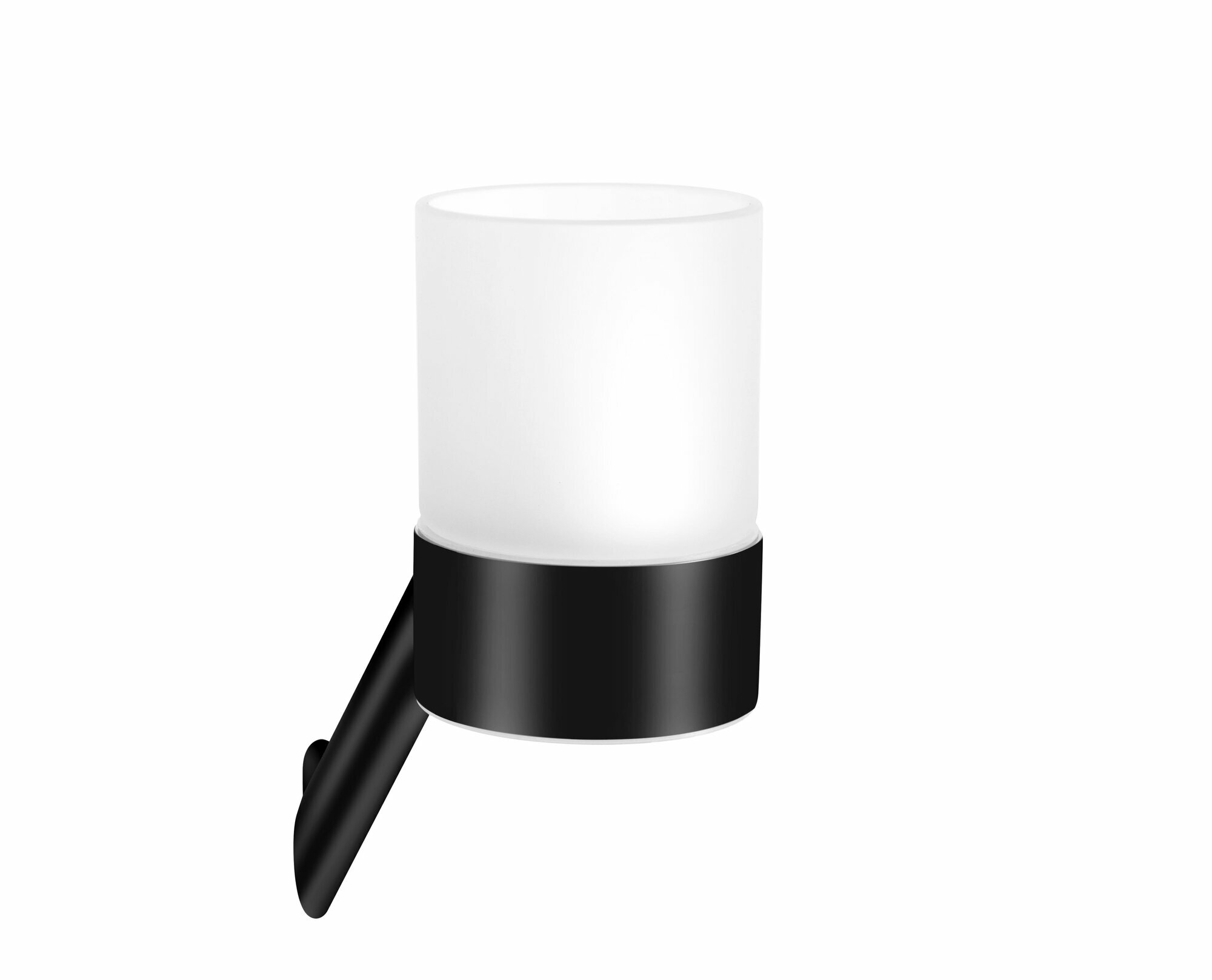 Стакан для зубных щёток Iddis Line LMLINSG0Bi45 подвесной сталь/стекло цвет черный