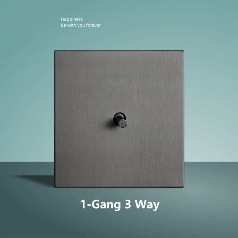 Серый 1-Gang 3 Way переключатель