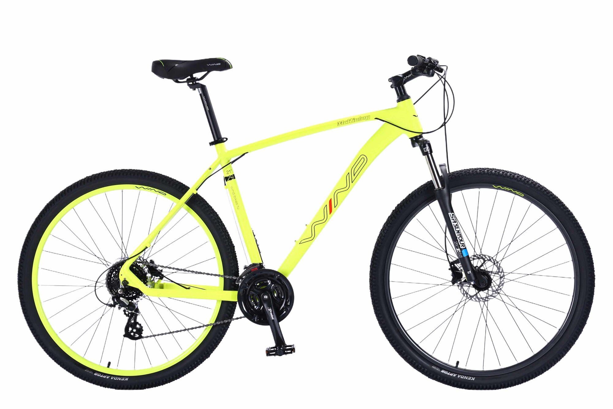 Горный велосипед WIND McKinley 29" 24 скорости, рама 21", зеленый