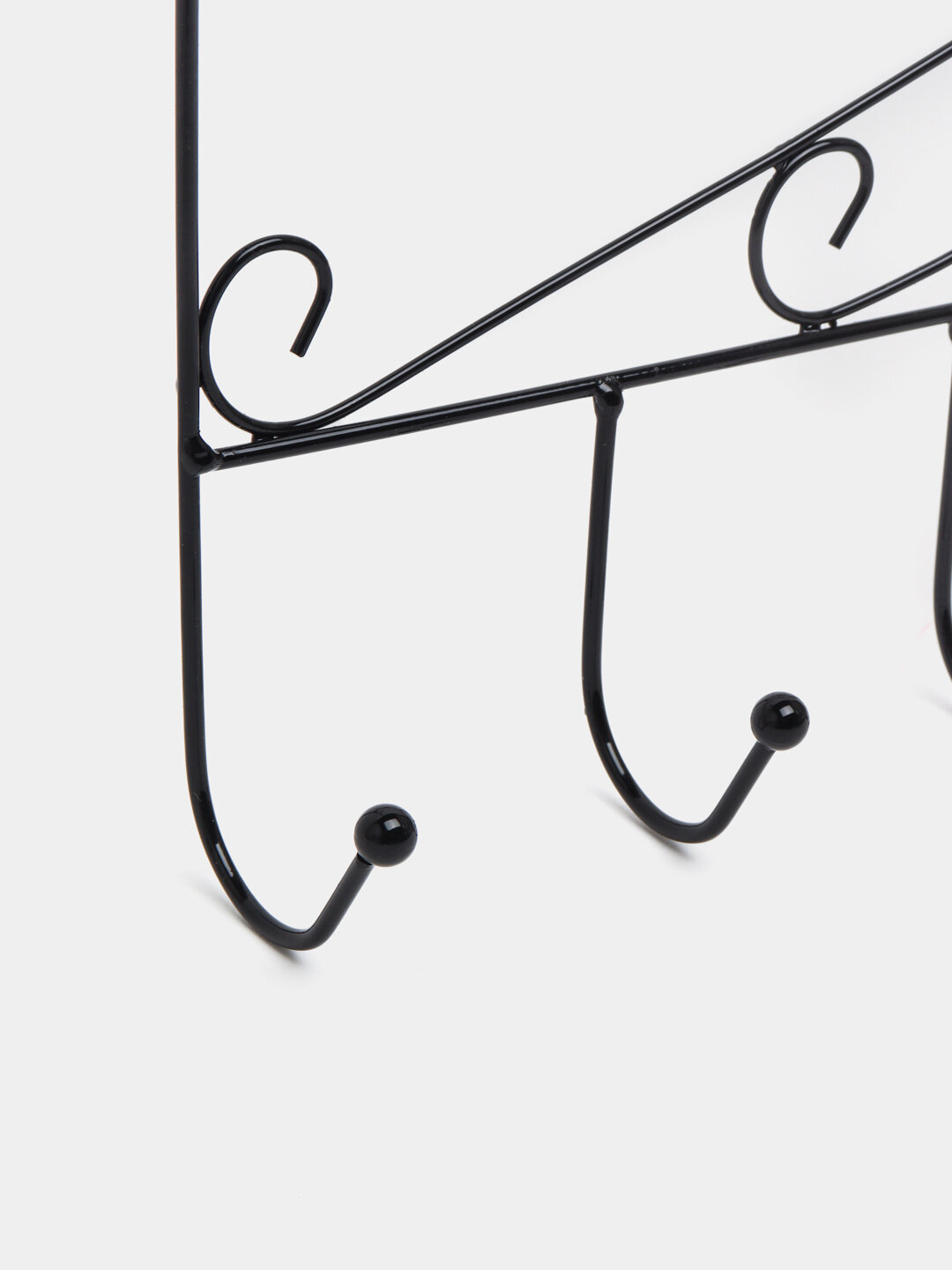 Вешалка подвесная на дверь для одежды, металлическая, с крючками, 7 крючков