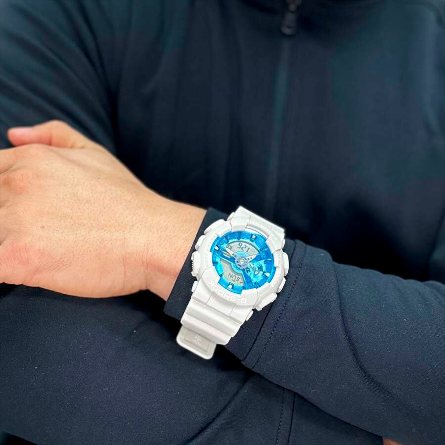 Наручные часы CASIO G-Shock, бежевый, синий, голубой, бесцветный — фото 1