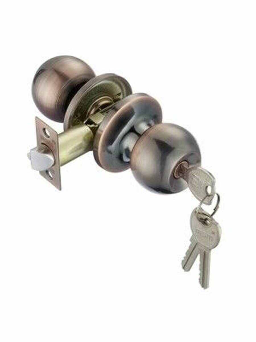 Ручка защелка для межкомнатных дверей Z1-R AС (цвет Медь) MSM