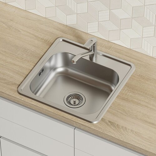 Изображение товара Мойка из нержавеющей стали IDDIS Стрит (Strit) STR48S0i77 шелк 485*485