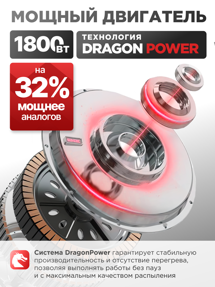 Фрезер по дереву электрический Hikito V-FS-1800, 6 режимов, 4000-40000 об/мин — фото 1
