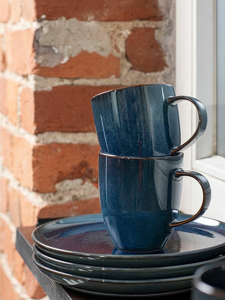 Кружка для чая 350 мл, Crafted Denim, like. by Villeroy & Boch, Премиум-Фарфор — фото 1