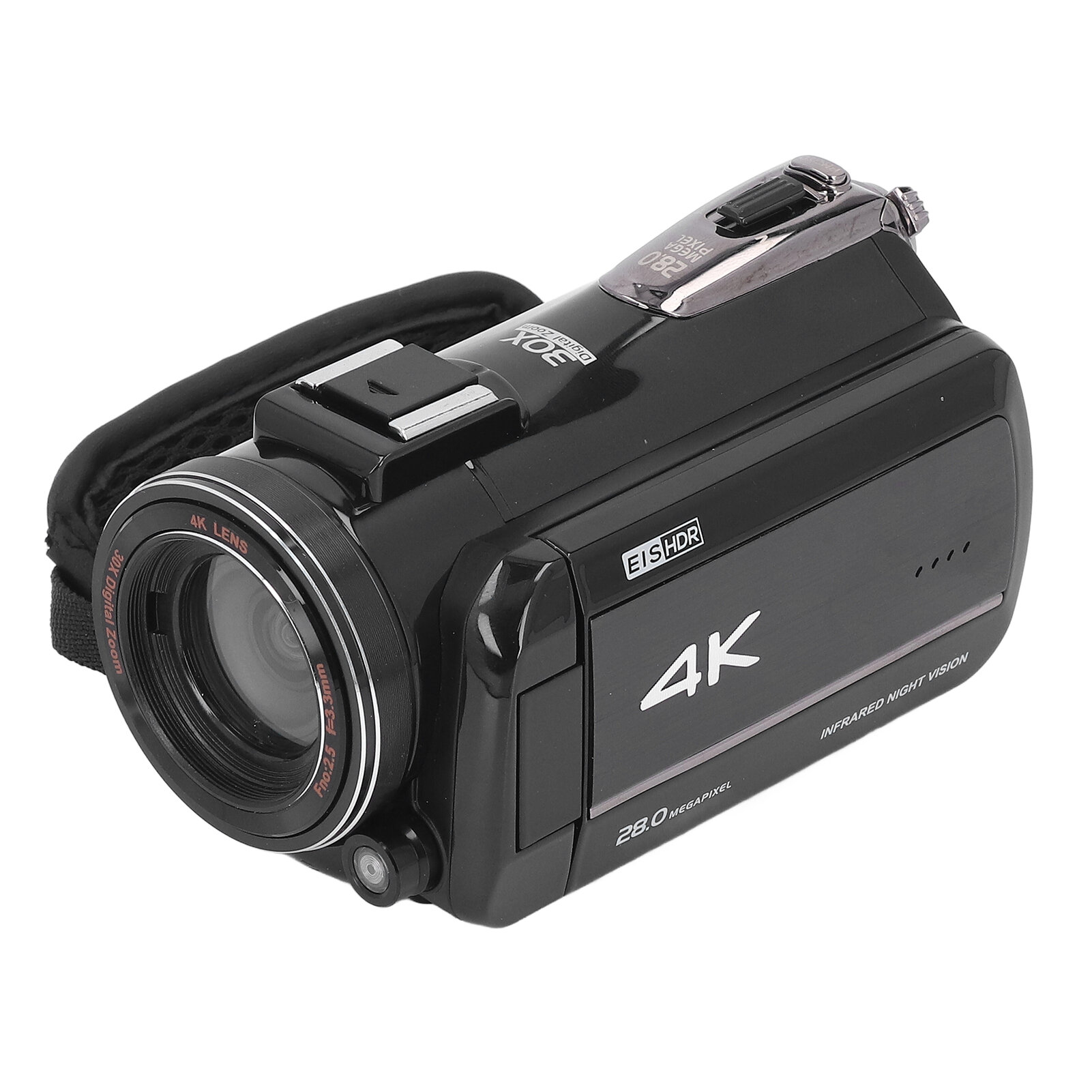 4K видеокамера цифровая камера рекордер 28MP 3.0 дюймов сенсорный экран вращение на 270 градусов 30X интеллектуальный зум видеокамера анти-тряска