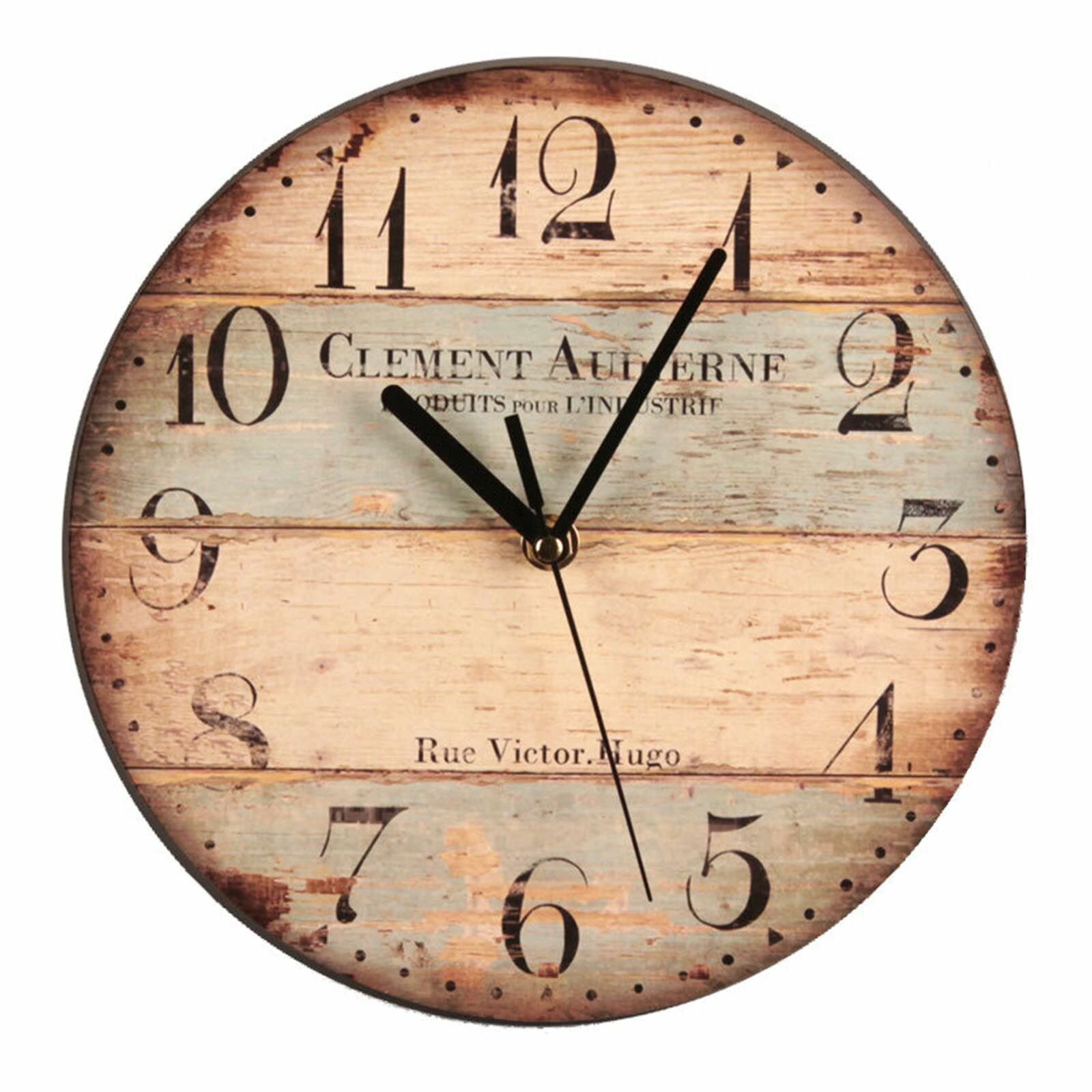 Настенные деревянные часы Краткий дизайн Silent Home Cafe Office Wall Decor 9inch Wall Art Большие настенные часы 23cm Coffee Houses