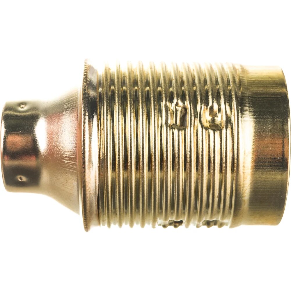 Electraline Патрон металлический E27 золотой 71139