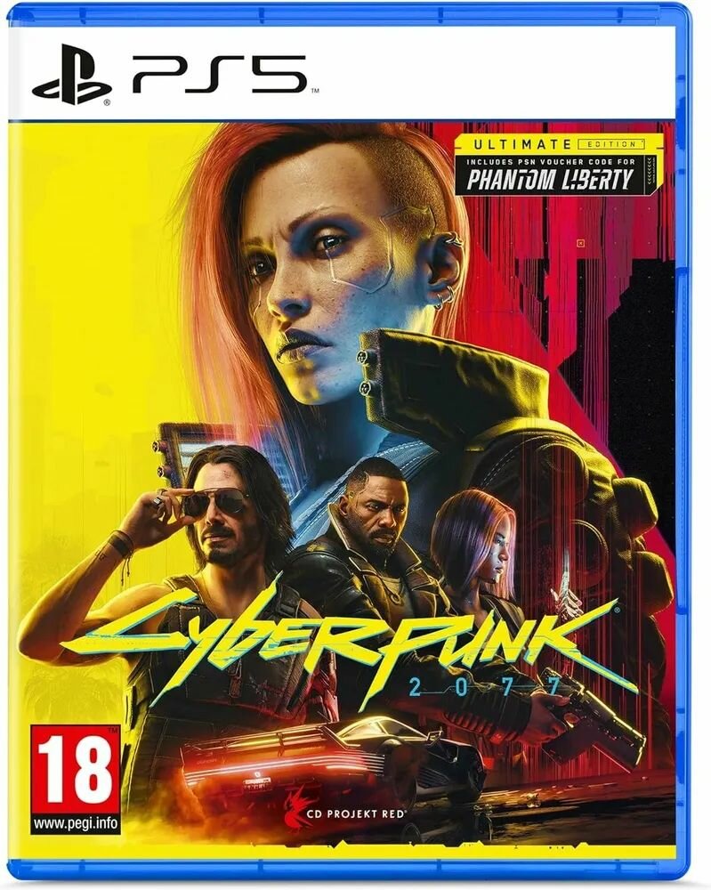 Cyberpunk 2077 Ultimate Edition Playstation 5 диск, русская озвучка