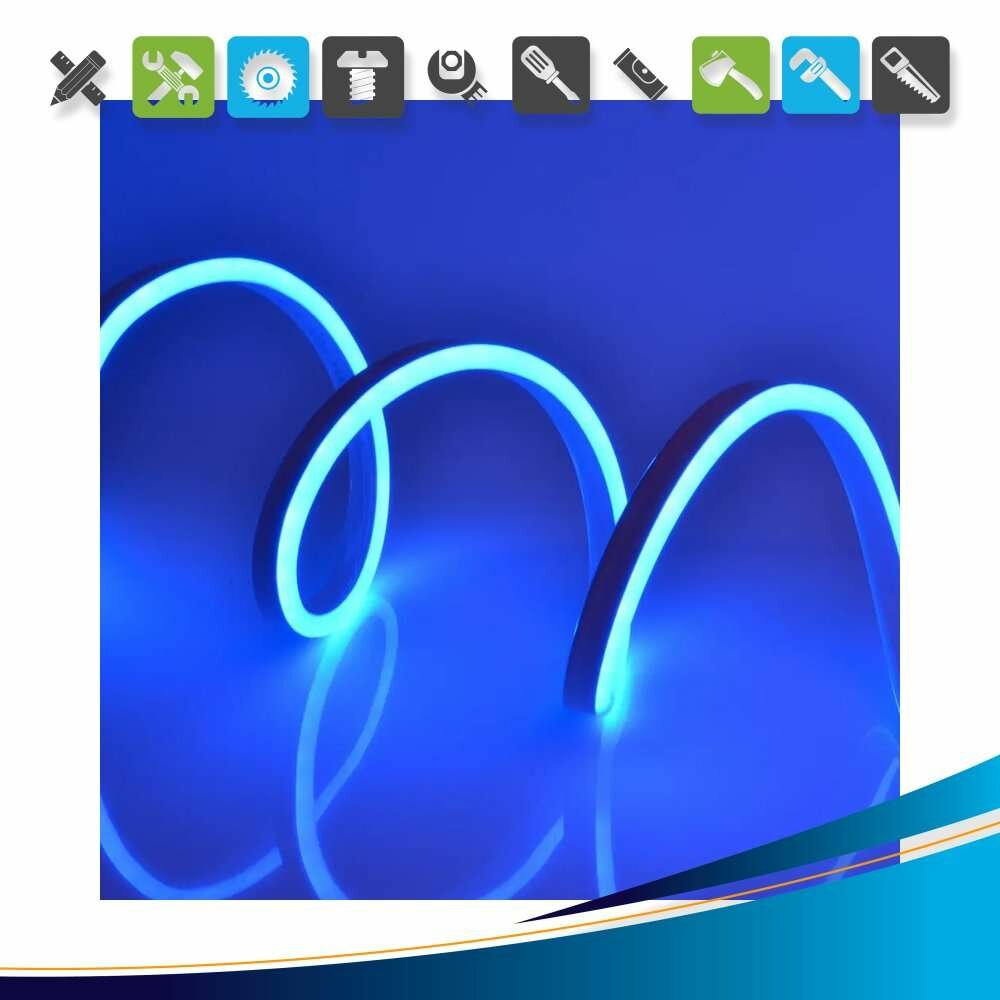 Комплект светодиодной ленты Неон SMD 5050 80 диодов/10 Вт/м 220 В 8 мм IP67 5 м RGB