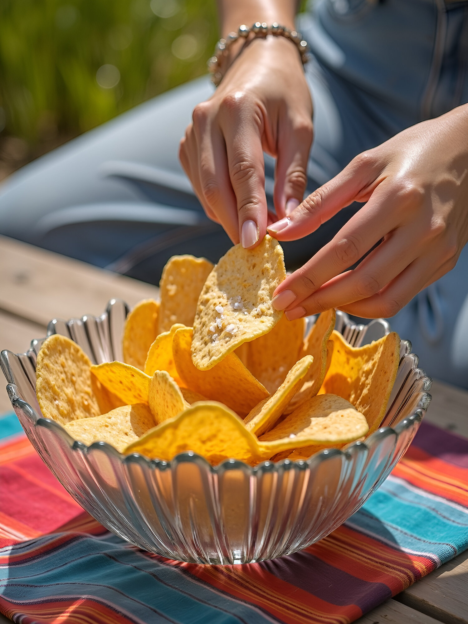 Изображение Салатник стеклянный Pasabahce Aurora прозрачный, 3,3 л, фигурный