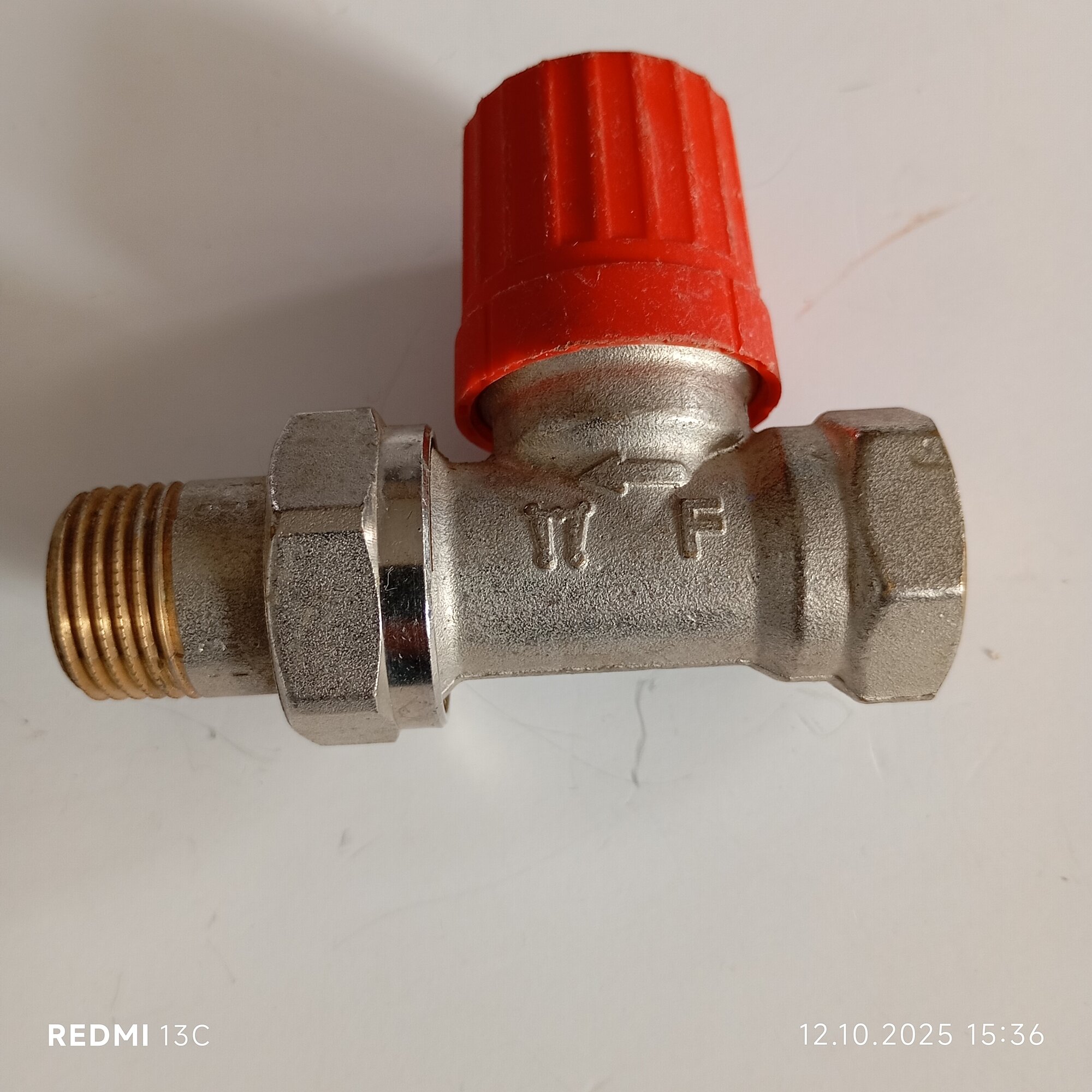 Кран для бокового подкл. Danfoss 1/2 прямой