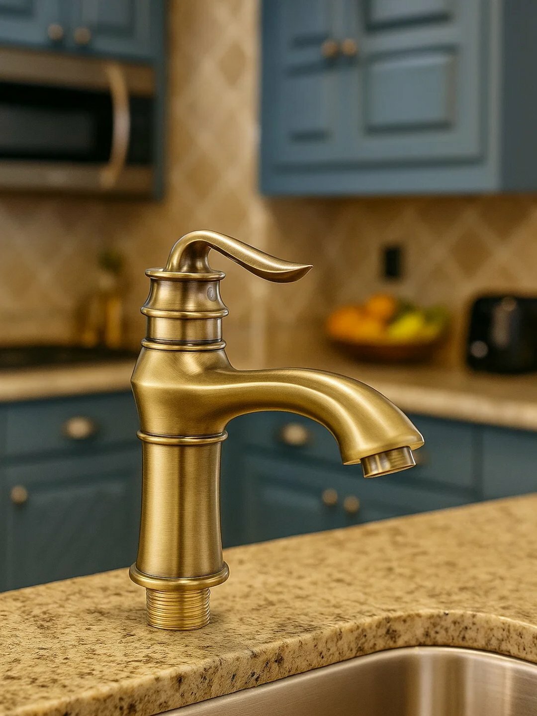 Ретро смеситель для ванной с изящным дизайном и плавной регулировкой воды