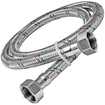 Гибкая подводка для воды ВВ 1/2 60 см нерж сталь Aquadeel HF-101-12-60