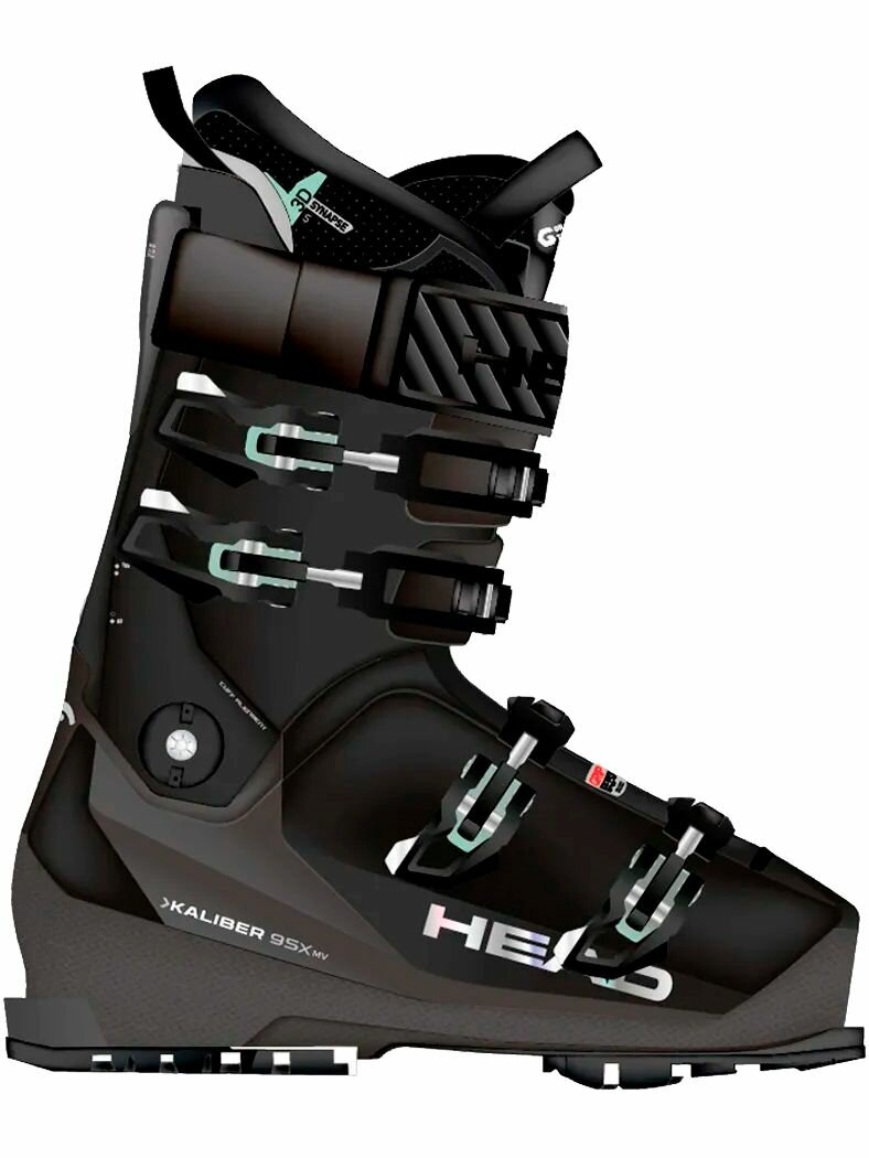 Горнолыжные ботинки женские HEAD KALIBER 95X W MV, черные, размер 25.5