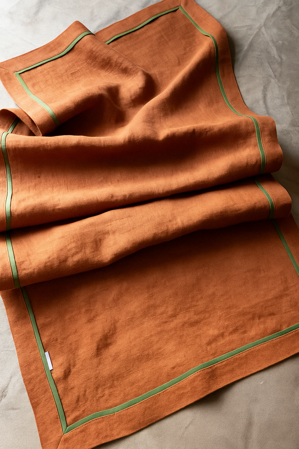 Дорожка(раннер) из 100% льна 150*50см для сервировки стола с кантом