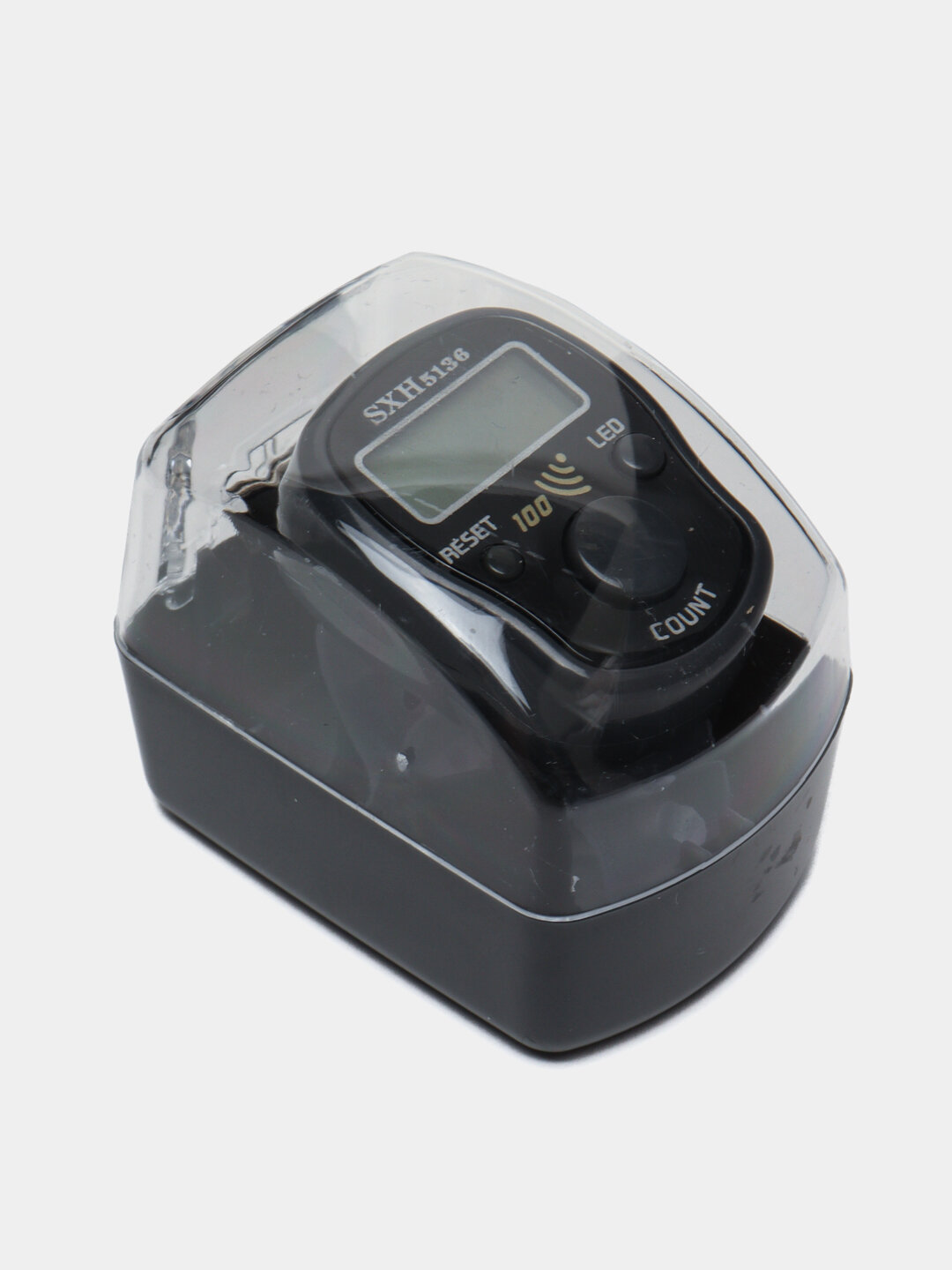 Электронные четки с подсветкой, тасбих, сигналит каждые 100, Зикр-кольцо, черный