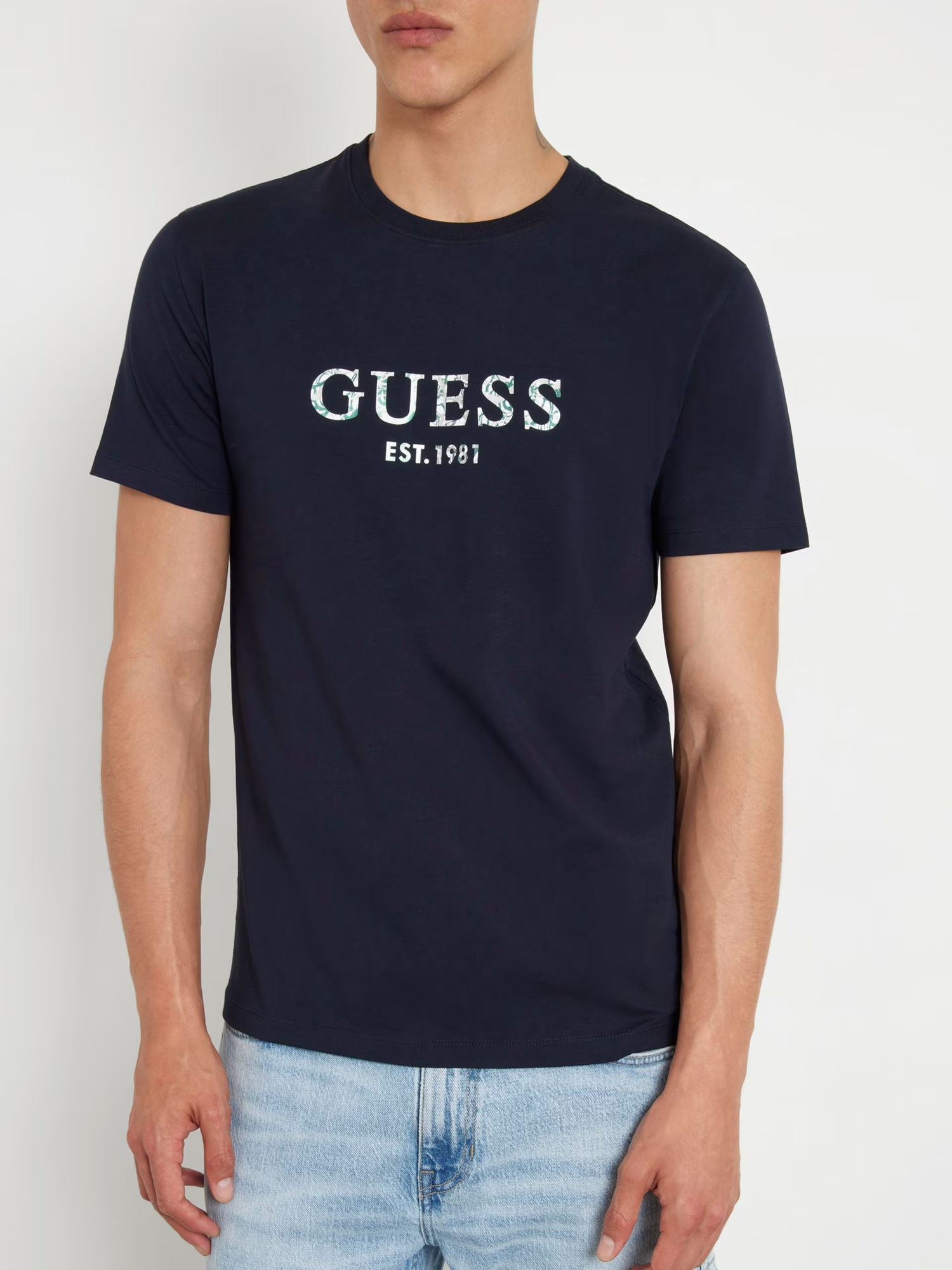 Футболка Guess муж. M4YI38J1314G7V2 размер M синий