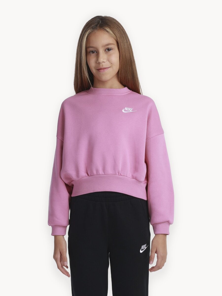 Свитшот NIKE Club, размер XL, розовый