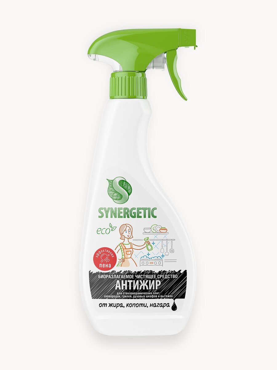 Чистящее средство "SYNERGETIC Антижир", объем 0,5 литра