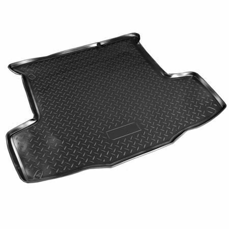 фото Коврик в багажник для Fiat Linea sedan (2007-) Полиуретановый / Автоковрик с бортом для багажника в Фиат Линеа седан