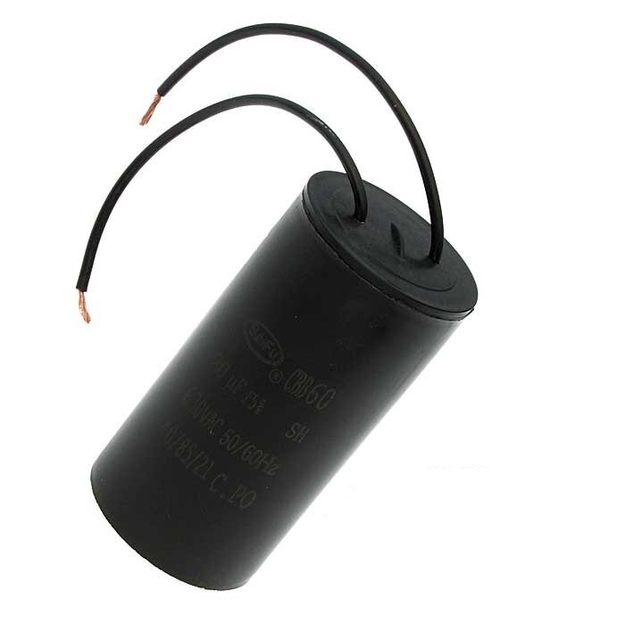 Пусковой конденсатор CBB60 20uF 630V WIRE / SAIFU