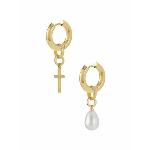 Серьги с подвесками LUMINORA жемчуг имитация размер 20 мм золото 3420₽