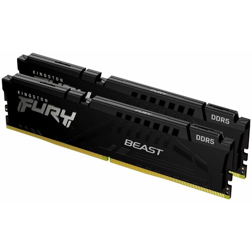 Оперативная память 32Gb DDR5 5600MHz Kingston Fury Beast 2x16Gb KIT KF556C36BBEK2-32 11400₽