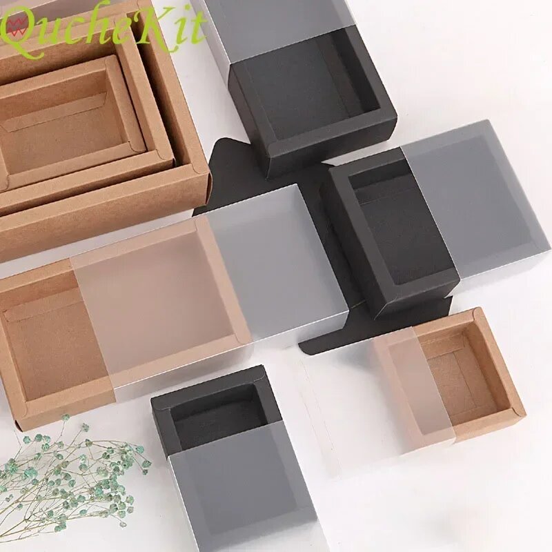 Коробки для подарков из крафт-бумаги Brown Inner 10.6x8.6x4cm