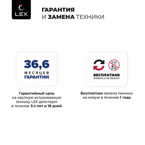 Варочная панель индукционная LEX EVI 430 F DS 45см таймер датчик распознавания наличия посуды функция Boost 18990₽