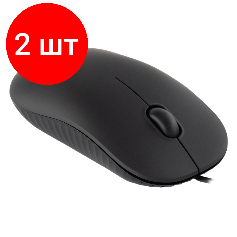 Комплект 2 штук, Мышь компьютерная Acer OMW122 black (1200dpi) USB(ZL. MCEEE.00V)