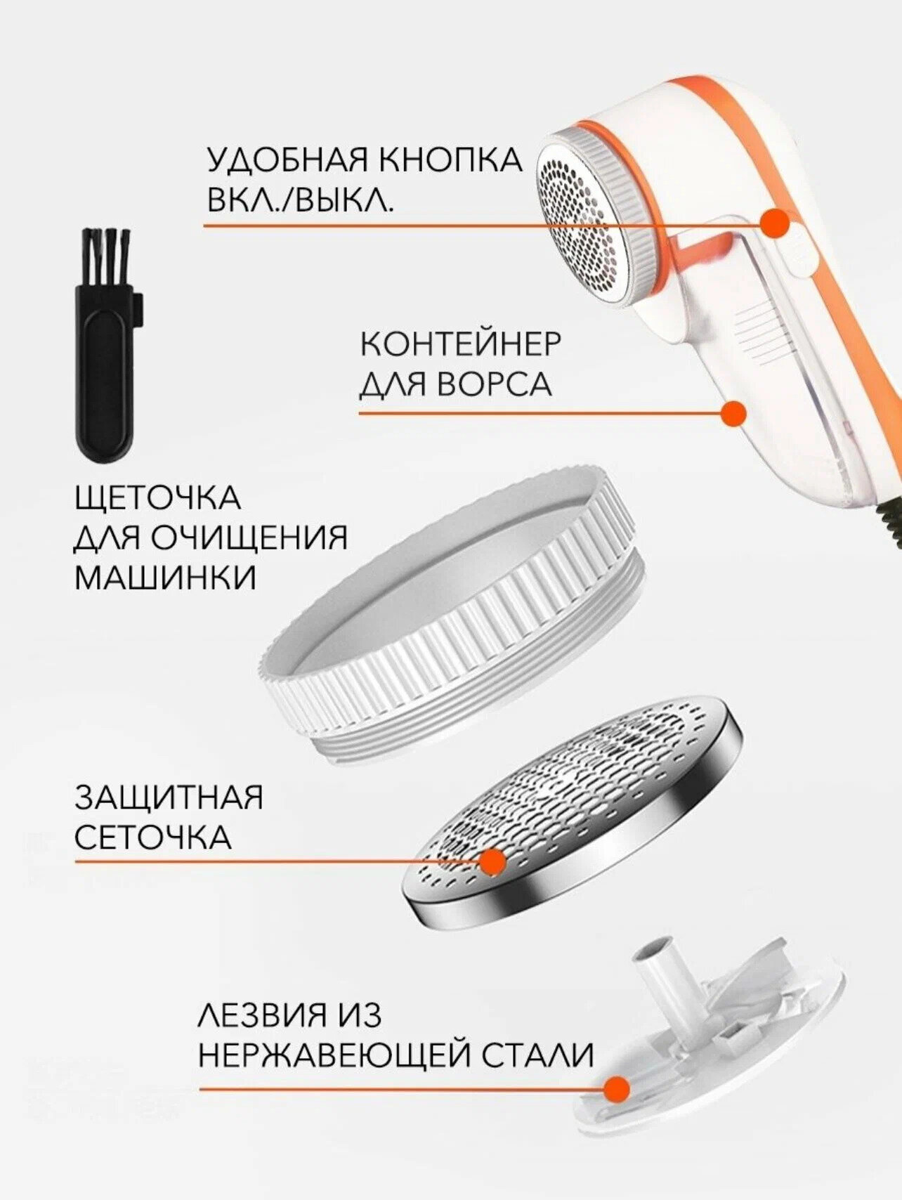 Машинка для удаления катышков с любых поверхностей тканей — фото 1
