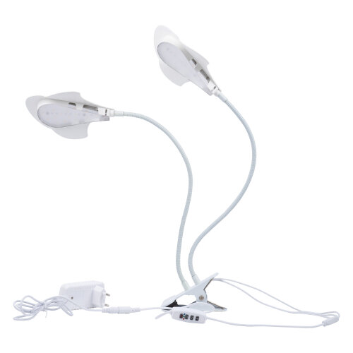 Cветильник для растений Uniel ULT-P35M-15W/SPLE/TM IP40 WHITE LEAF с таймером. Спектр для фотосинтеза.