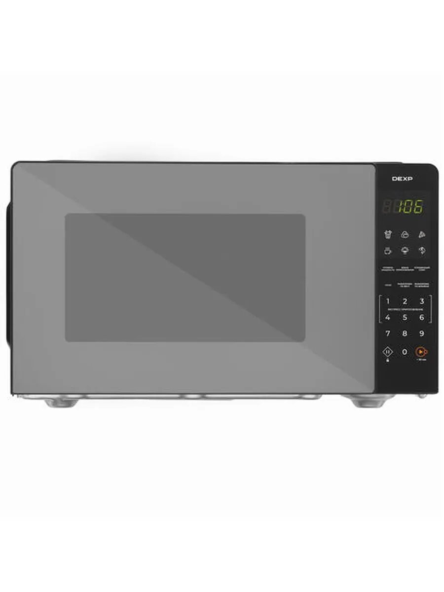 Микроволновая печь DEXP EL-90 (23 л, 900 Вт) зеркальный, черный