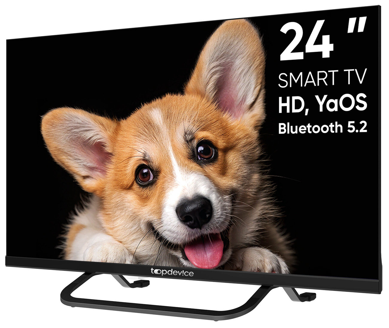 Телевизор Topdevice TV 24' SMART TV, YаOS CS03, HD (TDTV24CS03H_BK), черный