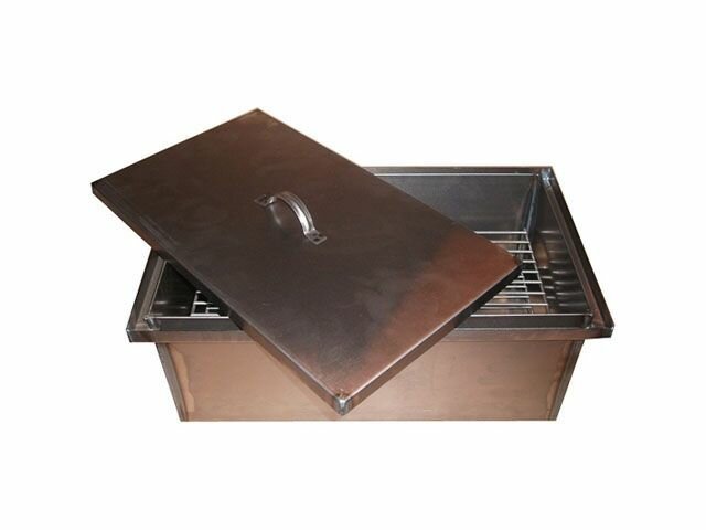 Коптильня SmokyProof двухъярусная с гидрозатвором 48х285х22см сталь 122мм