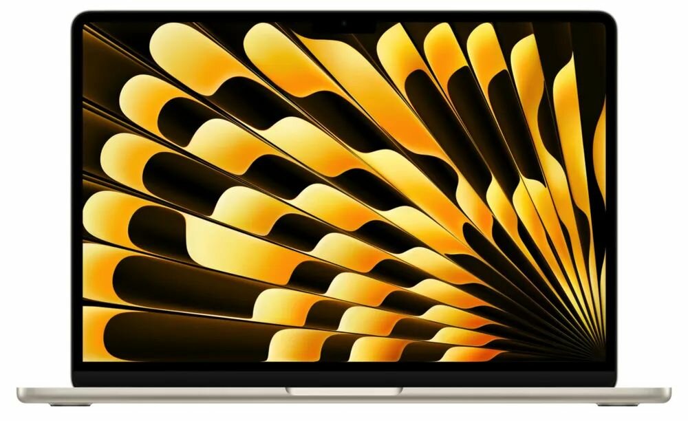 Apple MacBook Ноутбук Air 13 M4, RAM 16 ГБ, SSD 256 ГБ, MacOS, MW0Y3, Starlight