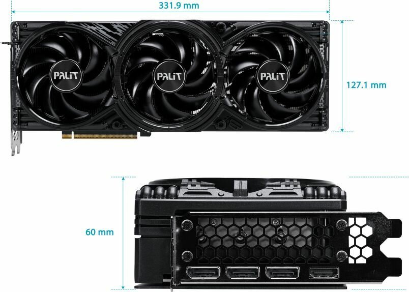 Видеокарта Palit RTX5070 GAMINGPRO OC 12ГБ, RET (ne75070t19k9-gb2050a) — фото 1