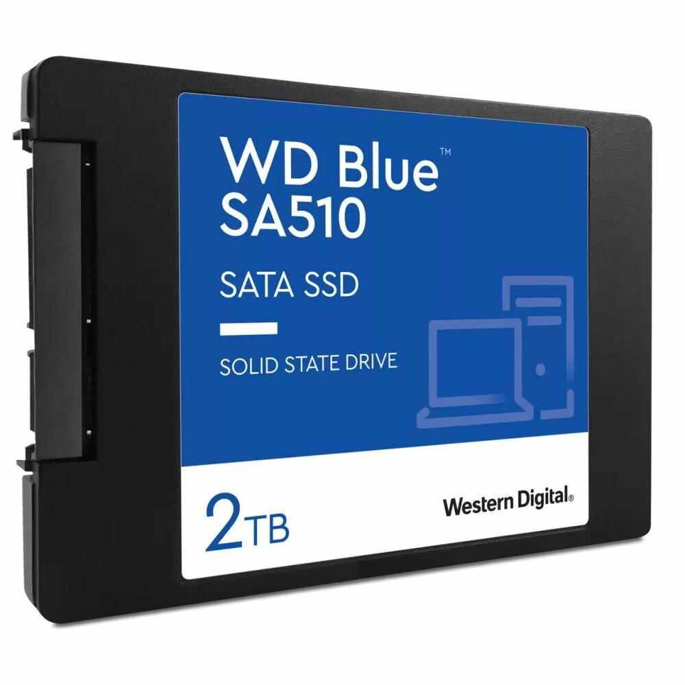 Жесткий диск SSD Western Digital 2TB WD Blue Client SSD WDS200T3B0A SATA 6Gb/s