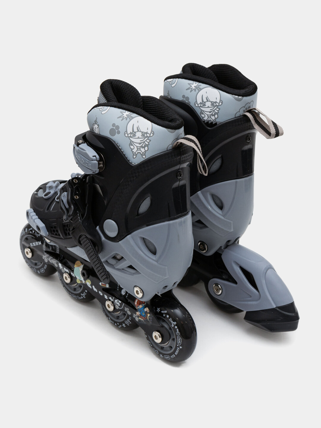 Роликовые коньки General Fitness, для детей, взрослых, с тормозом — фото 1